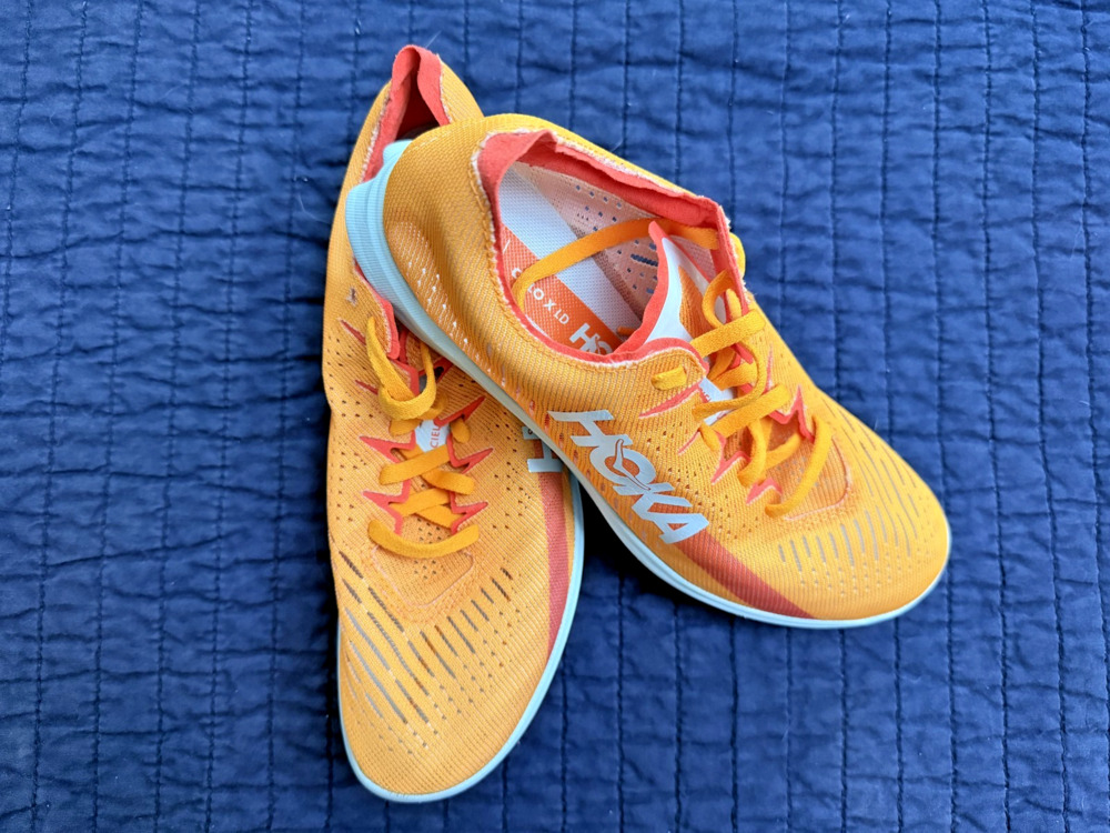 Hoka U Cielo X LD Track Spike Radiant Yellow Camilla Unisex Shoes Sz 6M /7.5